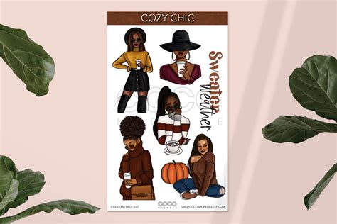 Pick Any Two Black Girl Planner Stickers African American Etsy