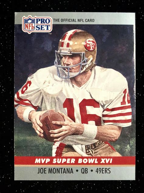 1990 Pro Set Joe Montana Mvp Super Bowl Xvi 16 Card San Francisco