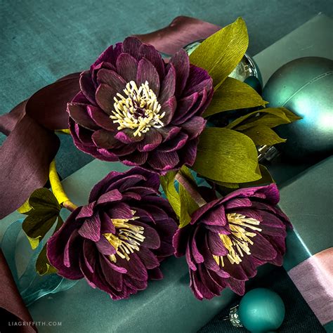 Crepe Paper Double Hellebore Member Make Workshop Lia Griffith