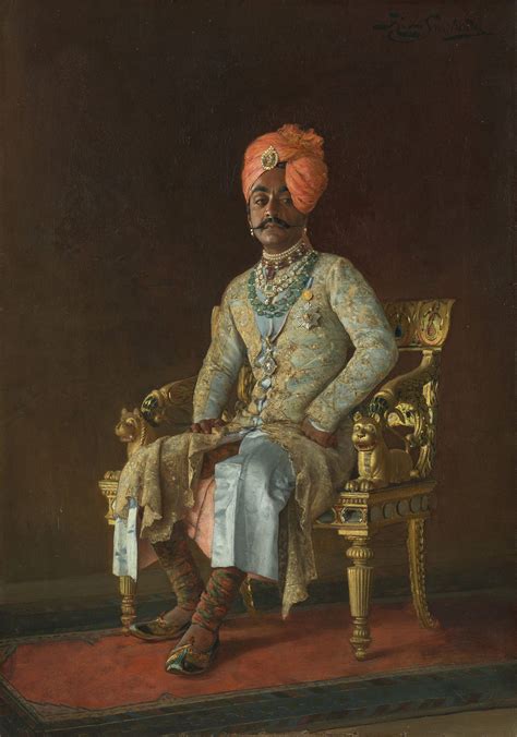 Sir Pratap Singh (1845-1922) Painting | Rudolph Swoboda Oil Paintings ...