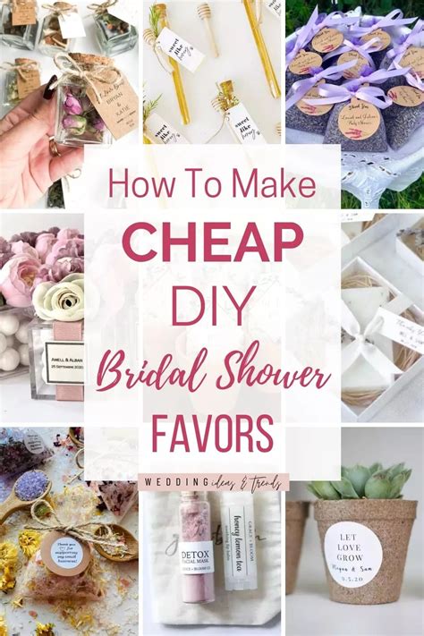 How To Make Easy, Cheap DIY Bridal Shower Favors