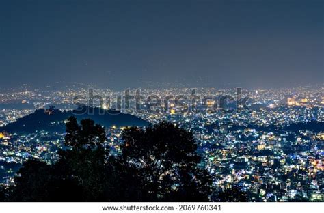 Beautiful Shining Night View Kathmandu City Stock Photo (Edit Now ...