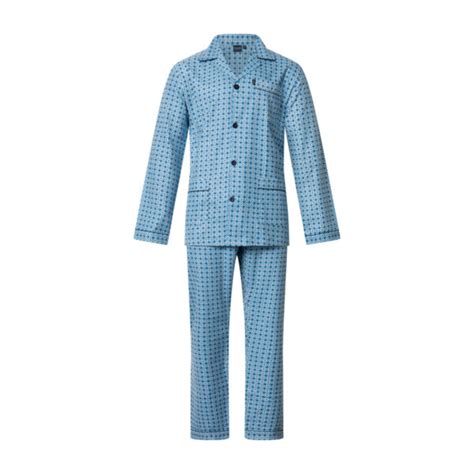 Heren Pyjama Gentlemen Aangeruwd Flanel Maat T M De Arend