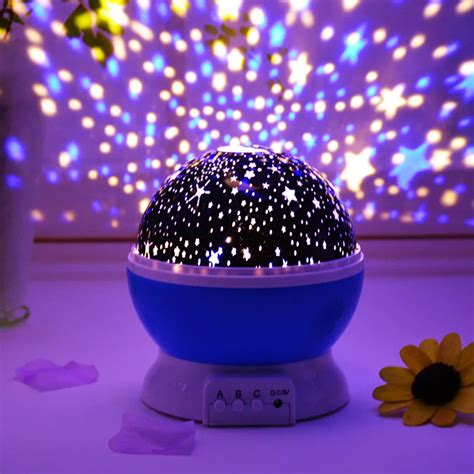 New Projection Lamp Music Night Light Projector Spin Star Moon Sky Children Kids Baby Sleep ...