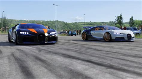 Bugatti Chiron Super Sport 300 Vs Bugatti Chiron At Miseluk Youtube