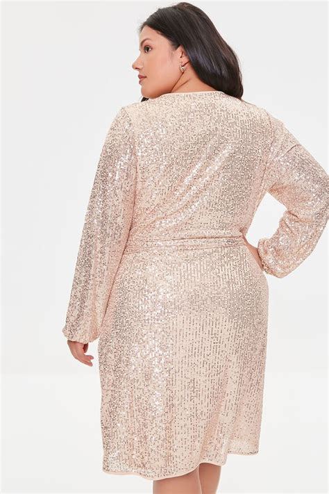 Plus Sequin Wrap Dress Atelier Yuwa Ciao Jp