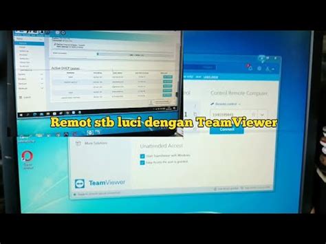 Remot Jarak Jauh Stb Luci Dengan Teamviewer Youtube