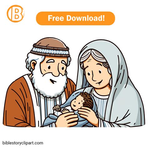 God Promised Abraham And Sarah A Baby Bible Story Clipart