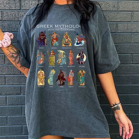 Gods Of Greek Mythology T Shirt Gods Of Greek Mythology Etsy