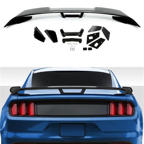 Gloss Black Painted Rear Trunk Spoiler Wing GT Style Compatible With