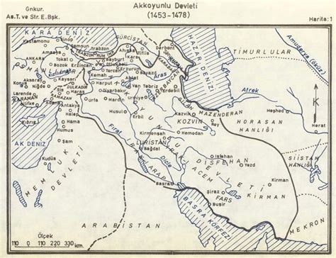 Map of Aq Qoyunlu Empire [1453-1478] (1979) | Map, Empire, Visigoth