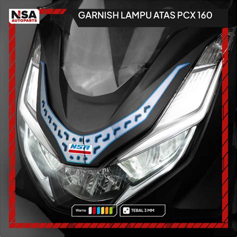 Garnish Pcx Head Light Garnish Pcx Top Headlight Gold And