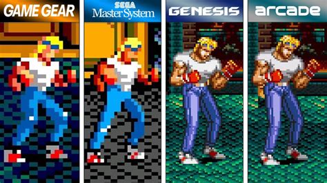 Streets Of Rage 2 1992 Game Gear Vs Master System Vs Sega Genesis Vs