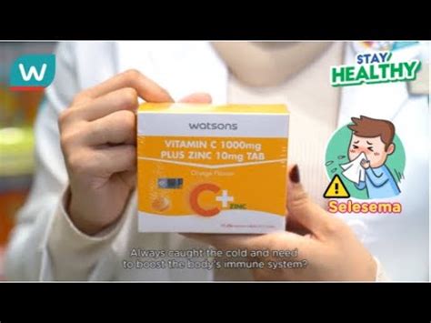 Kebaikan Pengambilan Watsons Vitamin C Zink YouTube