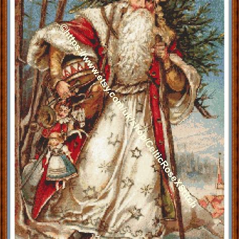 Victorian Santa Etsy