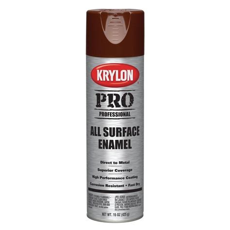 Krylon Professional Gloss Brown Spray Paint Net Wt 15 Oz In The