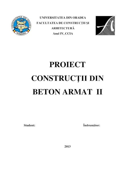 PDF Proiect C Tii Beton DOKUMEN TIPS