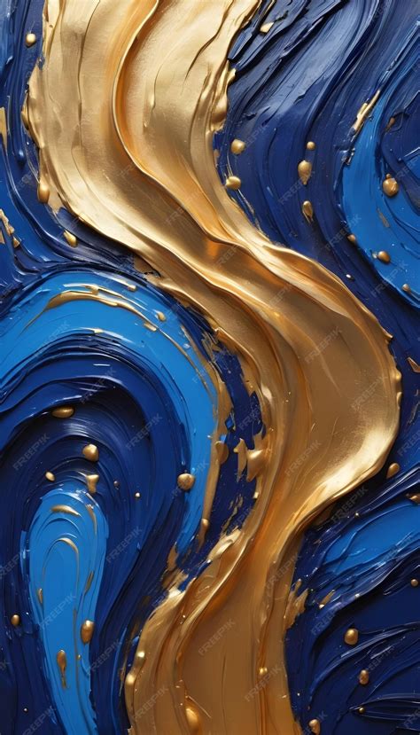 Premium Photo | Abstract background gold and blue