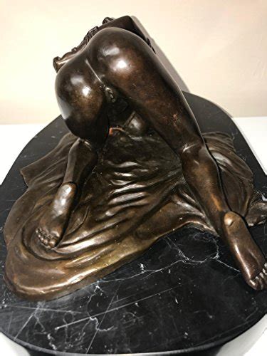 European Bronze Sculpture J Mavchi Wicked Sex Game Marble Figure Art Bon Dage Lady S