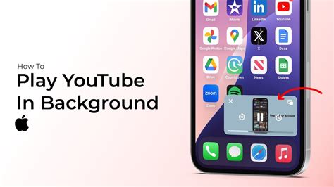 how to get youtube to play in the background iphone
