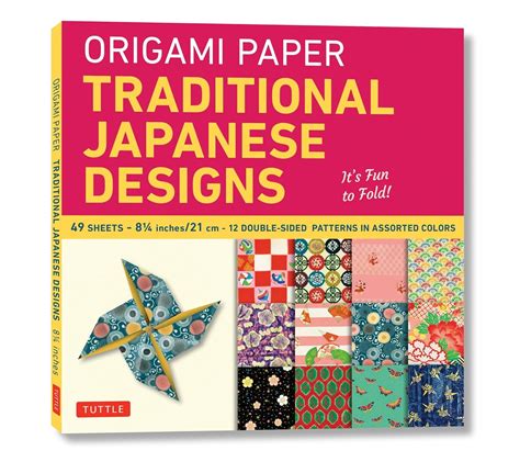 Origami Paper Traditional Japanese Designs Large 8 1 4 Tuttle