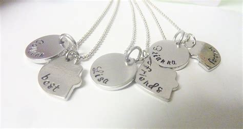 Best Friends Forever Necklaces Friends Jewelry Personalized | Etsy