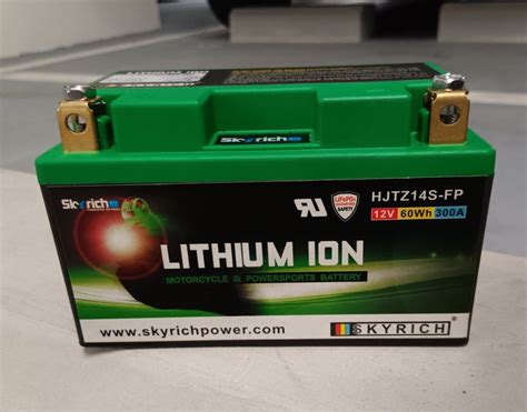 Skyrich Lithium Ion Battery HJTZ14s FP Can Replace YTZ12S YTZ14S And