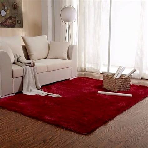 Tapete Sala Peludo Felpudo Luxo 2x3 Vermelho Cereja R 209 90 Em