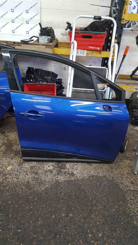 Renault Clio MK4 2013 2018 Drivers OSF Front Door Blue Terqh Store