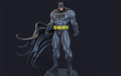 Batman Figurine File STL 3D Model DC 3D Printing Model