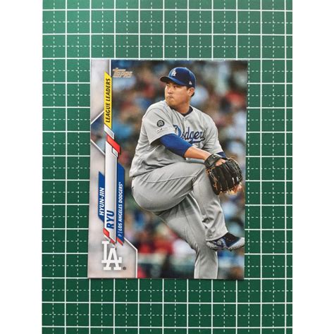 TOPPS MLB 2020 SERIES 1 86 柳賢振HYUN JIN RYU LOS ANGELES DODGERS ベース