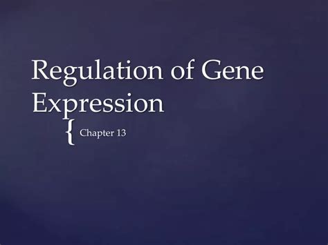 Ppt Regulation Of Gene Expression Powerpoint Presentation Free Download Id9150140