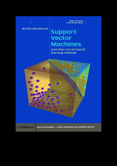 Solution An Introduction To Support Vector Machines And Other Kernel