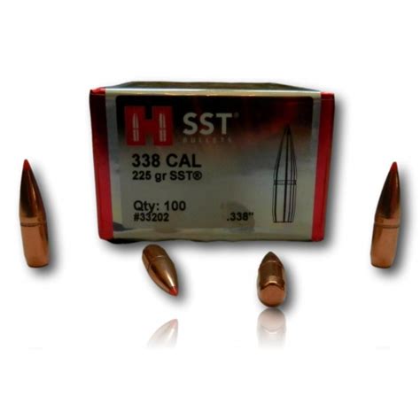 OGIVE HORNADY SST CAL 338 225 GR BTE 100 33202