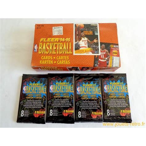 Paquet cartes NBA Fleer 94 95 Basketball jouets rétro jeux de société