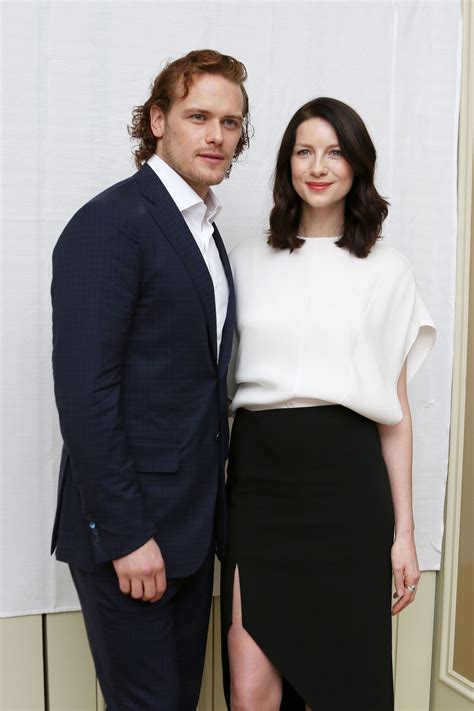 Photo Outlander saison 3 Sam Heughan et Caitriona Balfe très