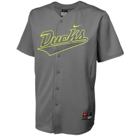 Nike Oregon Ducks Replica Baseball Jersey - Charcoal | Official Oregon ...