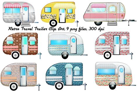 vintage travel trailer clip art 10 free Cliparts | Download images on ...