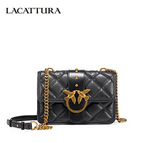 Lacattura Luxury Handbags Women Crossbody Chain Bags Designer Messenger