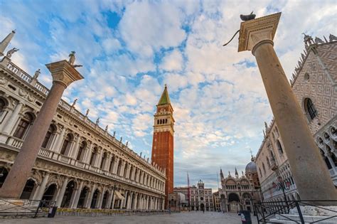 Premium Photo Empty Piazza San Marco In Venice Italy