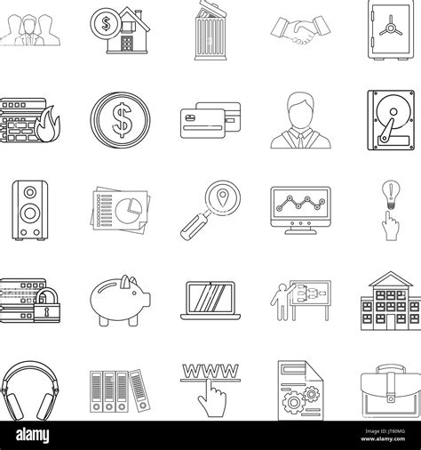 Servant Icons Set Cartoon Style Stock Vector Image And Art Alamy