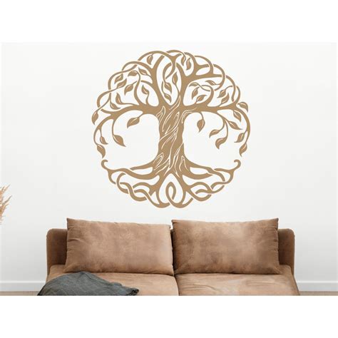 Yggdrasil Livets Tr D Tree Of Life Wallsticker Som Symbol F R