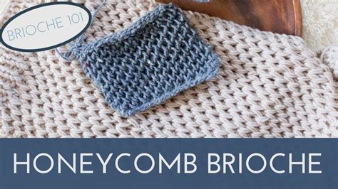 Honeycomb Brioche Knit Stitch Pattern Waffle Knit Stitch Youtube