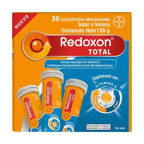 Total Tabletas Efervescente Redoxon X 10 Uni Supermercadosantamaria