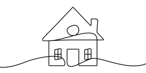 House Line Drawing Vector Art, Icons, and Graphics for Free Download