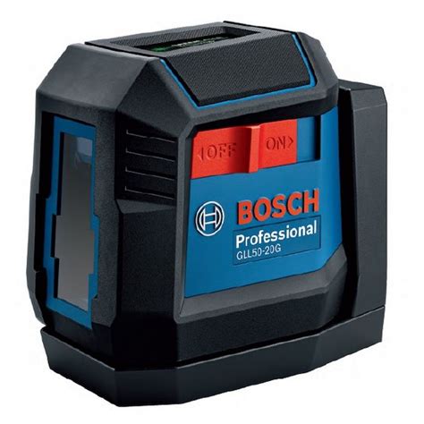 Bosch VisiMax Self Leveling Cross Line Laser With Support Green Beam 50