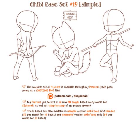 Chibi Poses Drawing Chibi Anime Body Base