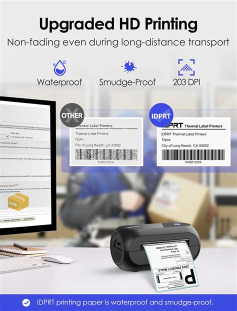 Snapklik Idprt Thermal Label Printer For Shipping Packages