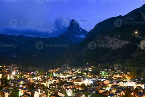 Skyline Zermatt Switzerland Stock Photo At Vecteezy