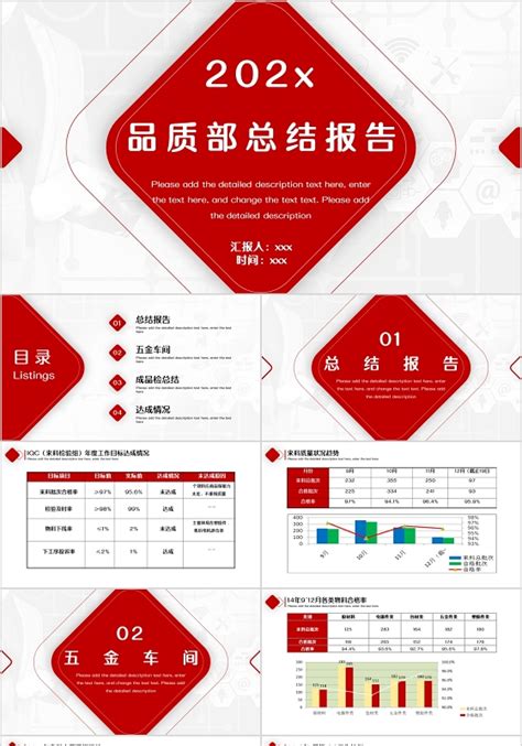 品质部ppt 品质部ppt模板下载 觅知网